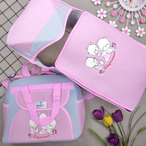 kili Bebek Tama Seti - Gri-Pembe
