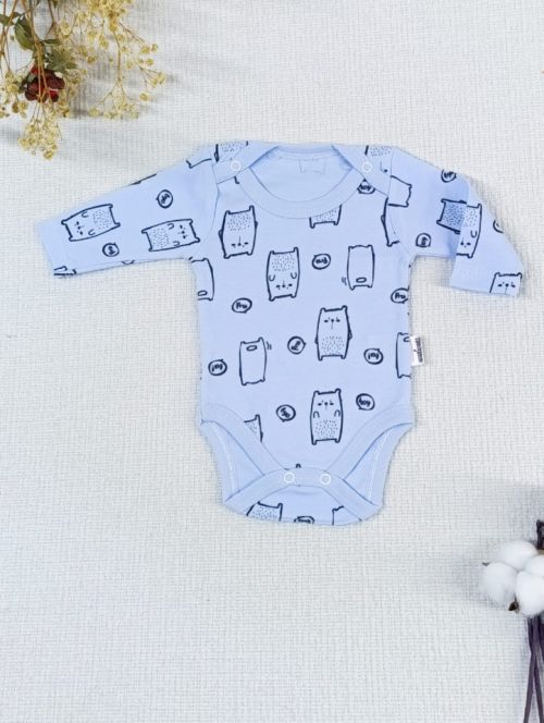 Uzun Kollu Body- Mavi