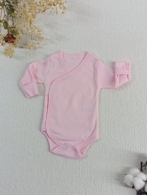 Kendinden Eldivenli Kundak Body Pembe