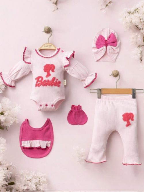 Barbie 5'li Hastane k Seti Pembe