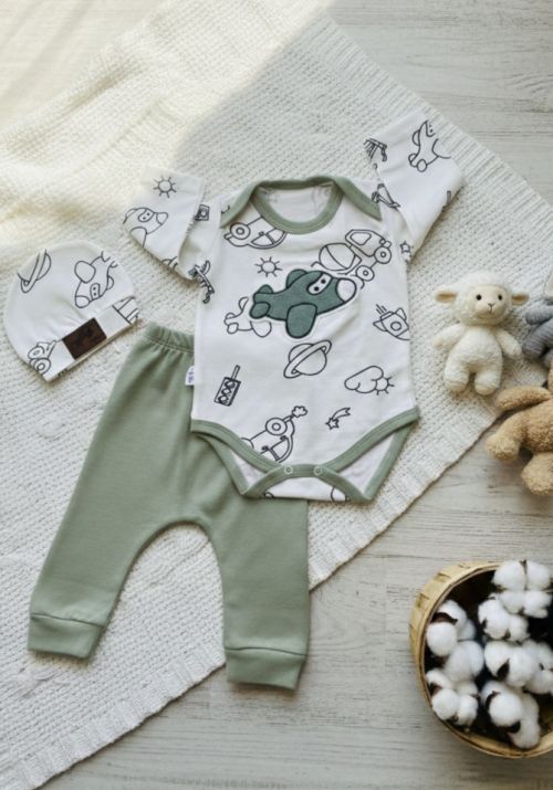 Uakl 3'l Body Takm Yeil