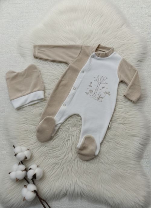 Kadife apkal Tam Boy Tulum Latte