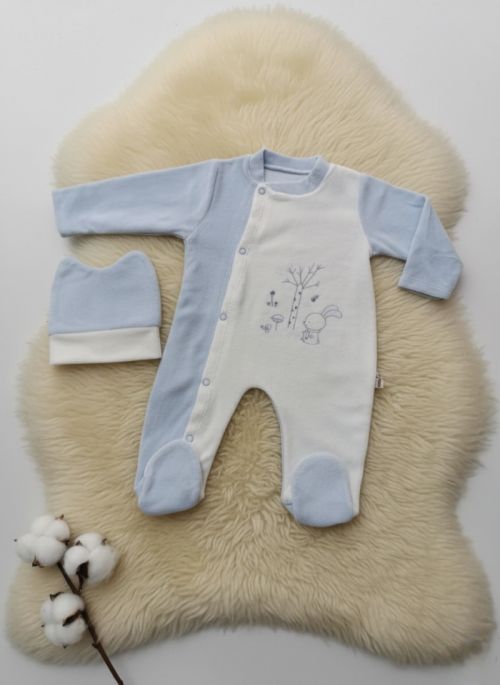 Kadife apkal Tam Boy Tulum Mavi