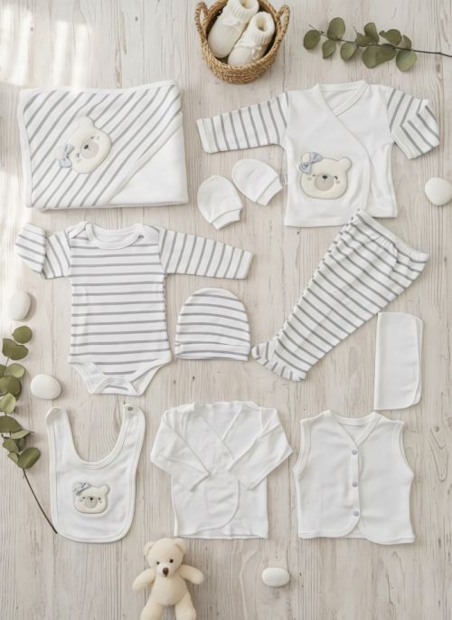 10' lu K�z Ay�c�kl� Hastane ��k��� Gri