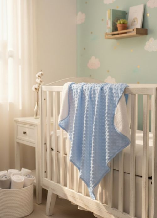 ��i Wellsot Nohut Desen Battaniye Mavi