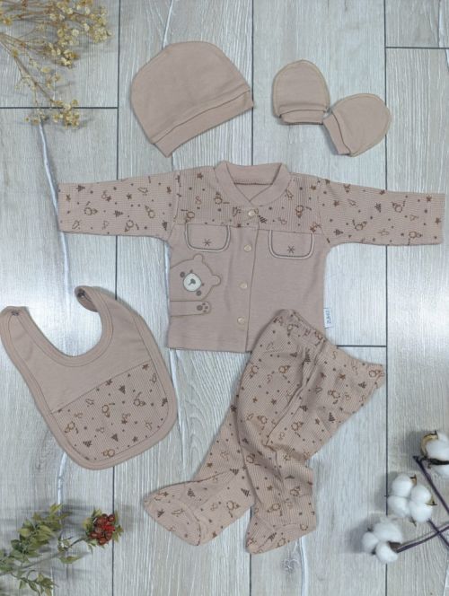 Sevimli Ay�c�k Nak��l� 5' li Hastane ��k�� Seti S�tl� Kahve